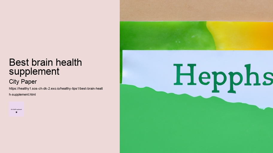 best brain health supplement