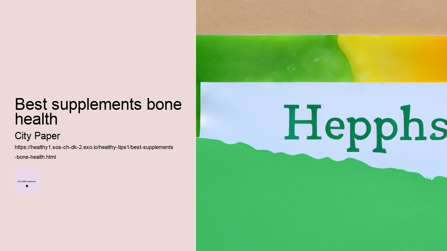 best supplements bone health