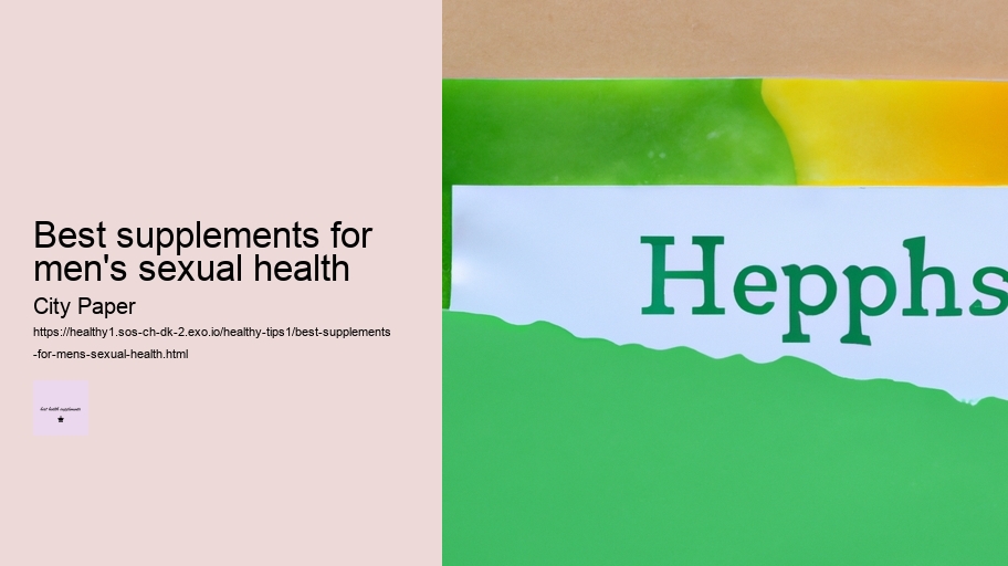 best supplements for men's sexual health