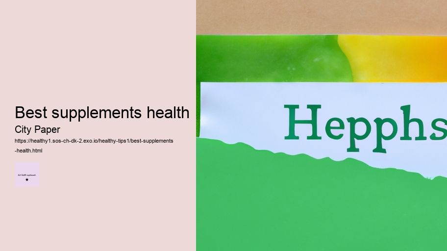 best supplements health