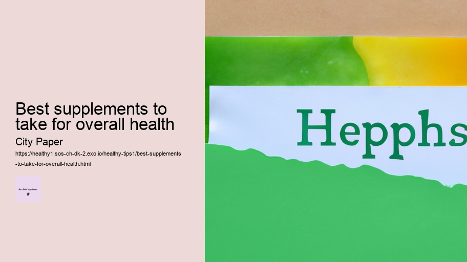 best supplements to take for overall health