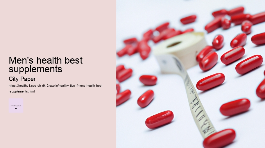 men's health best supplements